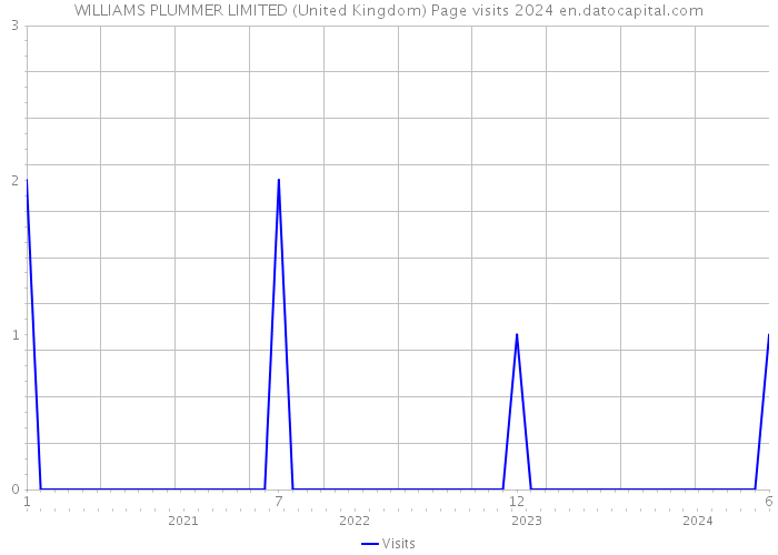 WILLIAMS PLUMMER LIMITED (United Kingdom) Page visits 2024 