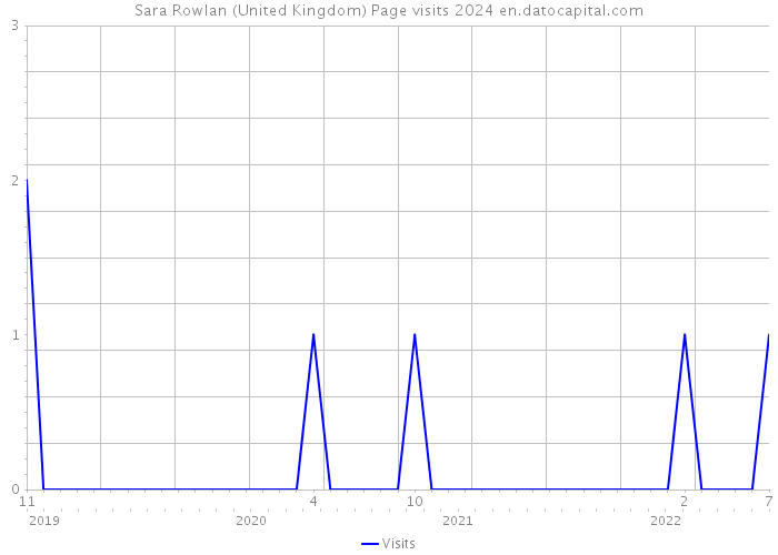 Sara Rowlan (United Kingdom) Page visits 2024 