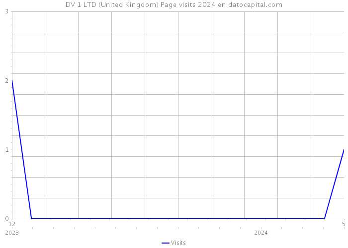 DV 1 LTD (United Kingdom) Page visits 2024 