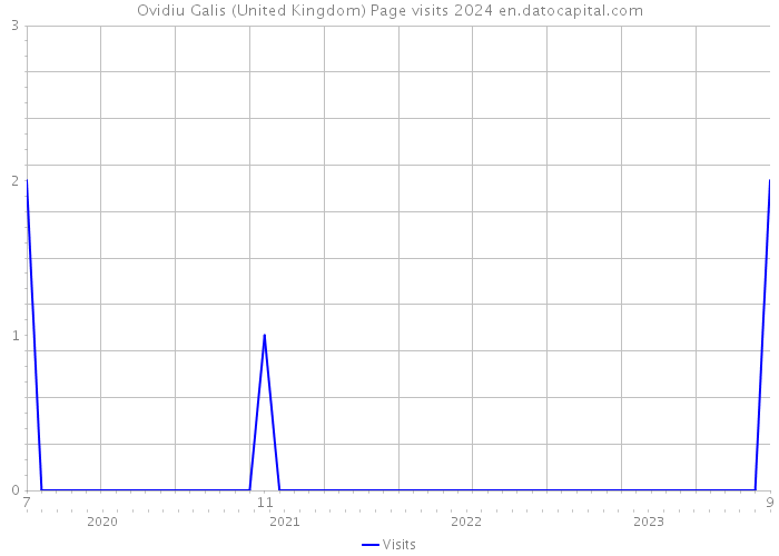 Ovidiu Galis (United Kingdom) Page visits 2024 