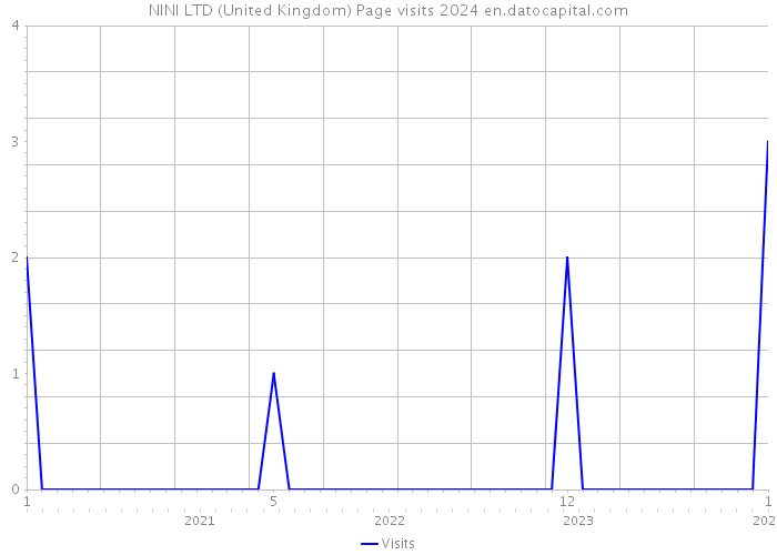 NINI LTD (United Kingdom) Page visits 2024 