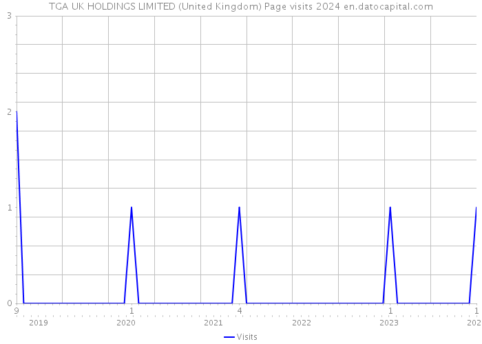 TGA UK HOLDINGS LIMITED (United Kingdom) Page visits 2024 