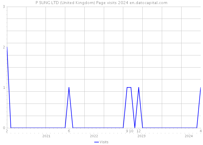 P SUNG LTD (United Kingdom) Page visits 2024 