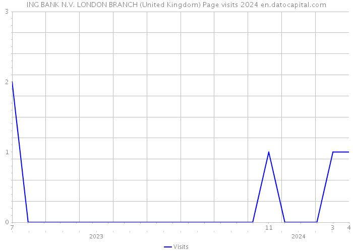 ING BANK N.V. LONDON BRANCH (United Kingdom) Page visits 2024 