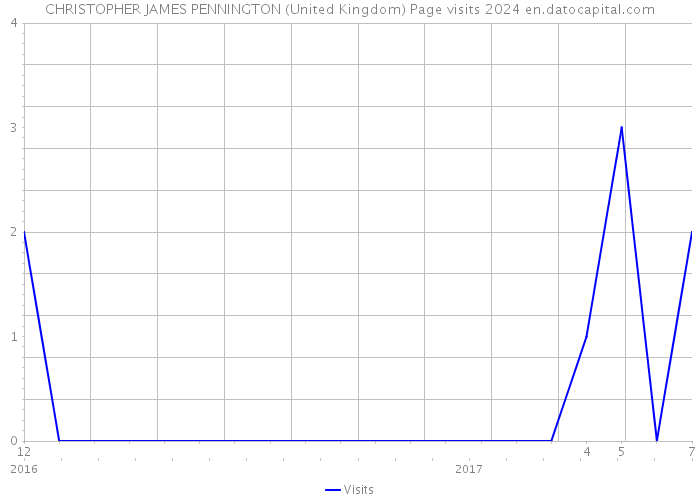 CHRISTOPHER JAMES PENNINGTON (United Kingdom) Page visits 2024 