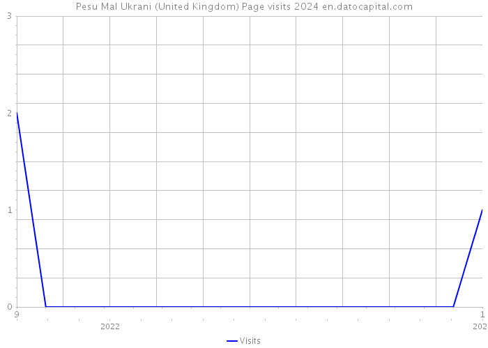Pesu Mal Ukrani (United Kingdom) Page visits 2024 