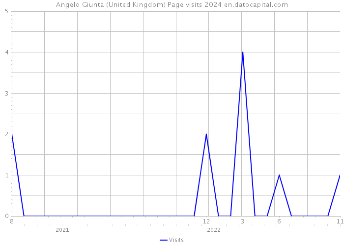 Angelo Giunta (United Kingdom) Page visits 2024 