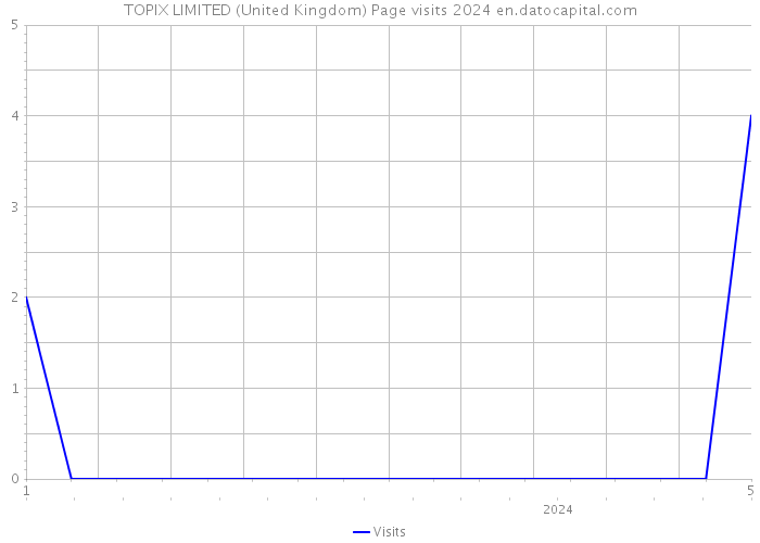 TOPIX LIMITED (United Kingdom) Page visits 2024 