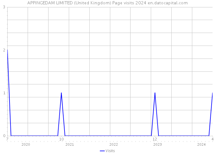 APPINGEDAM LIMITED (United Kingdom) Page visits 2024 