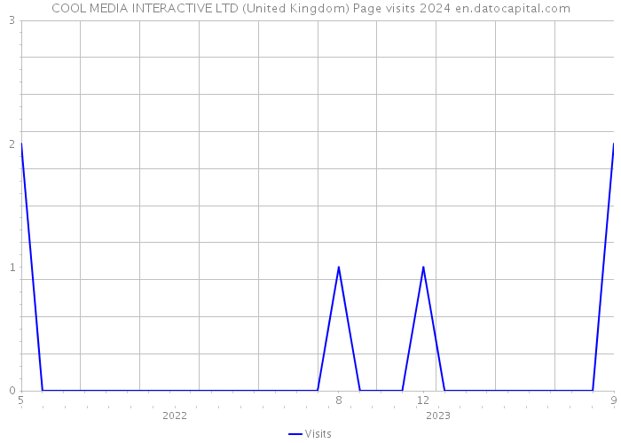 COOL MEDIA INTERACTIVE LTD (United Kingdom) Page visits 2024 