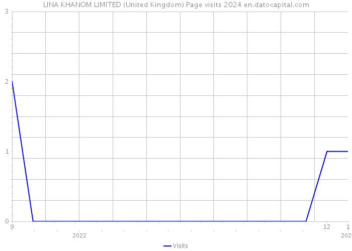 LINA KHANOM LIMITED (United Kingdom) Page visits 2024 