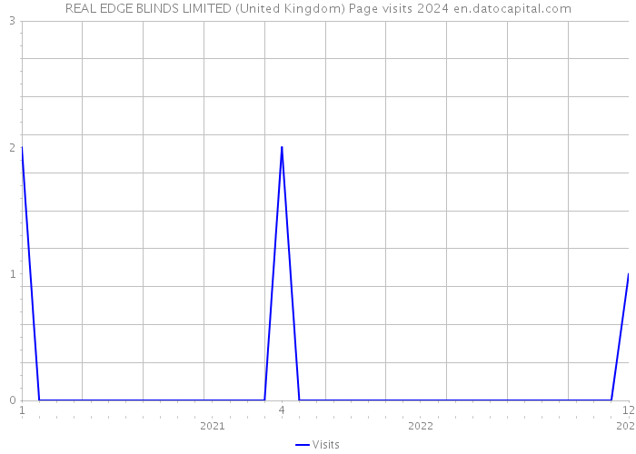 REAL EDGE BLINDS LIMITED (United Kingdom) Page visits 2024 