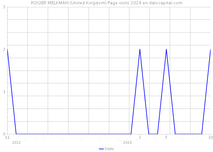ROGIER MELKMAN (United Kingdom) Page visits 2024 