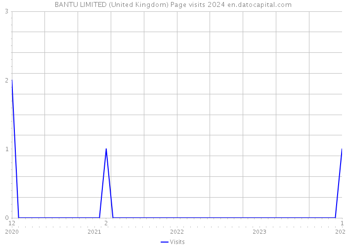 BANTU LIMITED (United Kingdom) Page visits 2024 