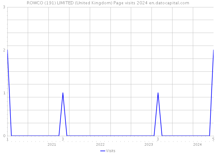 ROWCO (191) LIMITED (United Kingdom) Page visits 2024 