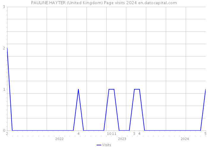 PAULINE HAYTER (United Kingdom) Page visits 2024 
