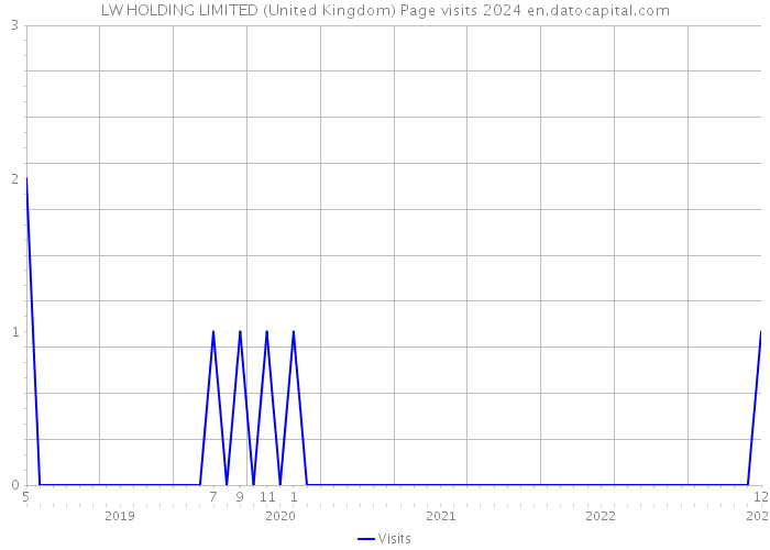 LW HOLDING LIMITED (United Kingdom) Page visits 2024 