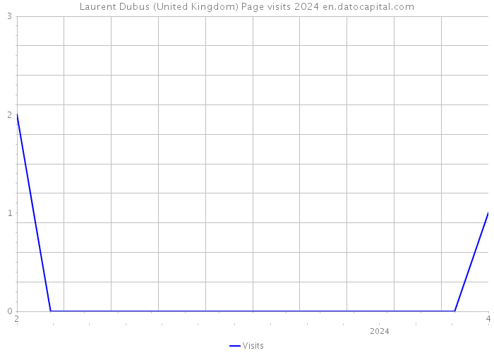 Laurent Dubus (United Kingdom) Page visits 2024 