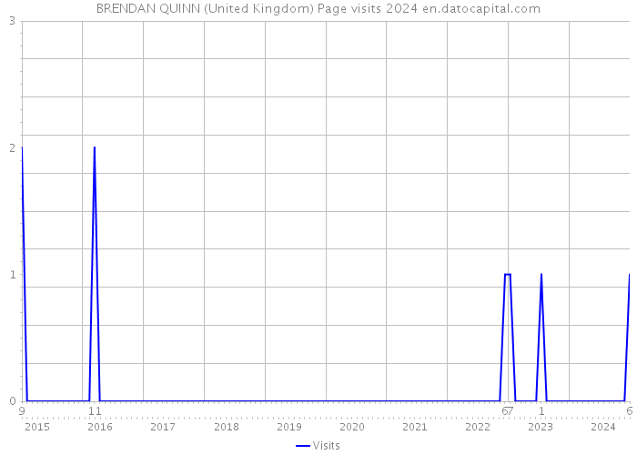 BRENDAN QUINN (United Kingdom) Page visits 2024 