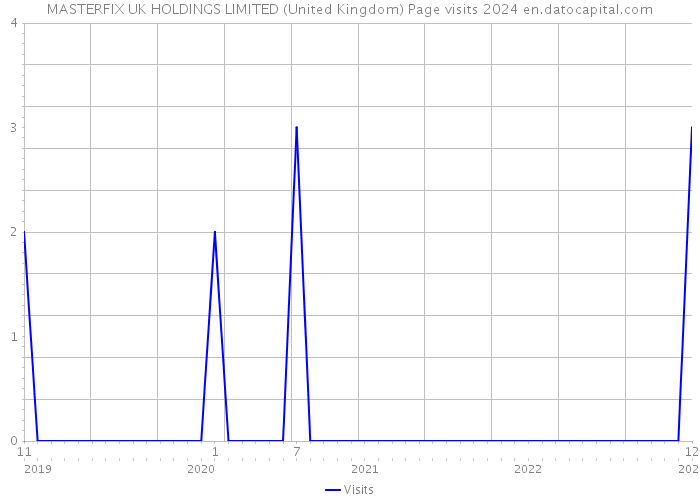 MASTERFIX UK HOLDINGS LIMITED (United Kingdom) Page visits 2024 