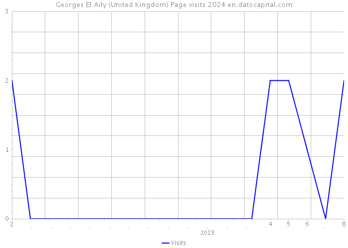 Georges El Aily (United Kingdom) Page visits 2024 