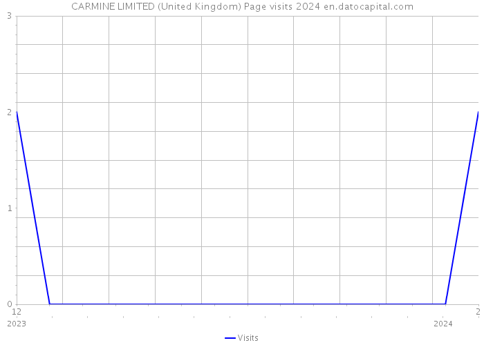 CARMINE LIMITED (United Kingdom) Page visits 2024 