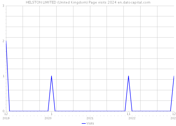 HELSTON LIMITED (United Kingdom) Page visits 2024 
