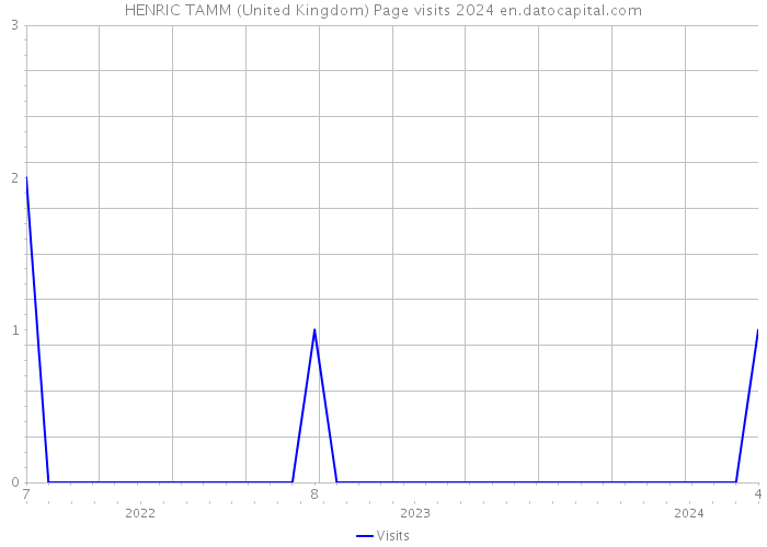 HENRIC TAMM (United Kingdom) Page visits 2024 