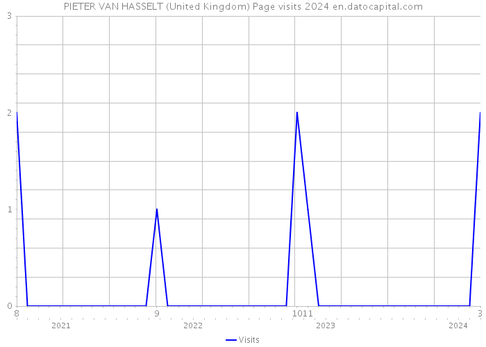 PIETER VAN HASSELT (United Kingdom) Page visits 2024 