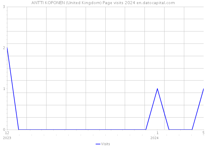 ANTTI KOPONEN (United Kingdom) Page visits 2024 