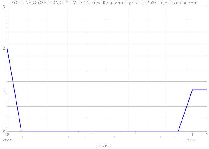 FORTUNA GLOBAL TRADING LIMITED (United Kingdom) Page visits 2024 