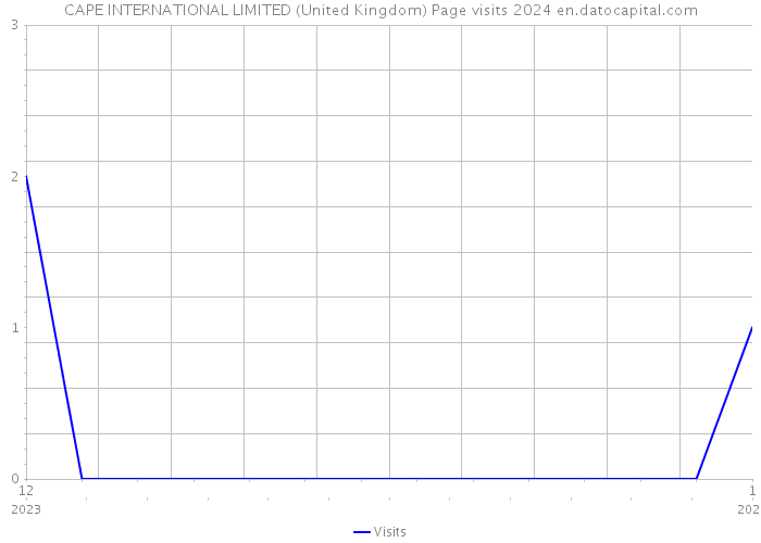 CAPE INTERNATIONAL LIMITED (United Kingdom) Page visits 2024 