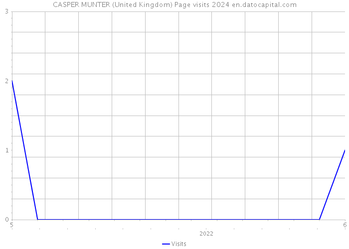 CASPER MUNTER (United Kingdom) Page visits 2024 