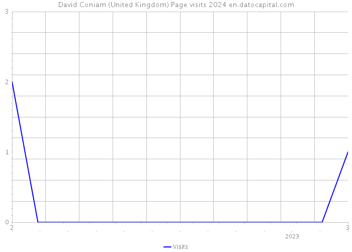 David Coniam (United Kingdom) Page visits 2024 