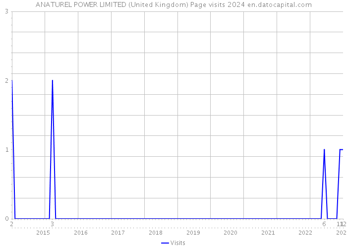 ANATUREL POWER LIMITED (United Kingdom) Page visits 2024 