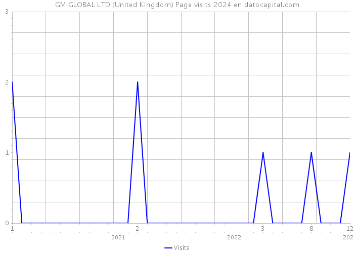 GM GLOBAL LTD (United Kingdom) Page visits 2024 