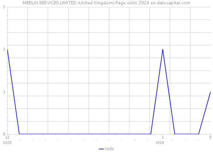 MERLIN SERVICES LIMITED (United Kingdom) Page visits 2024 