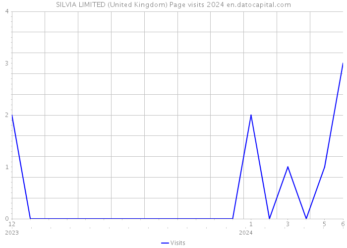 SILVIA LIMITED (United Kingdom) Page visits 2024 