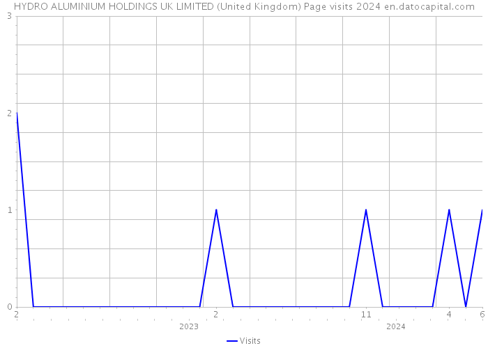 HYDRO ALUMINIUM HOLDINGS UK LIMITED (United Kingdom) Page visits 2024 