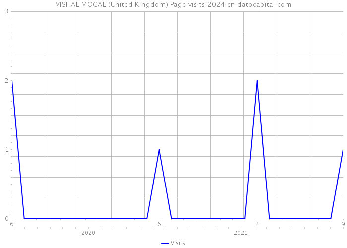 VISHAL MOGAL (United Kingdom) Page visits 2024 