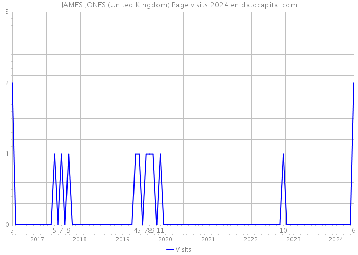 JAMES JONES (United Kingdom) Page visits 2024 