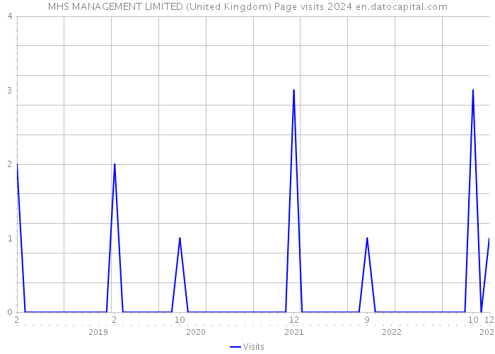 MHS MANAGEMENT LIMITED (United Kingdom) Page visits 2024 