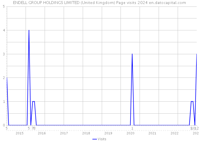 ENDELL GROUP HOLDINGS LIMITED (United Kingdom) Page visits 2024 