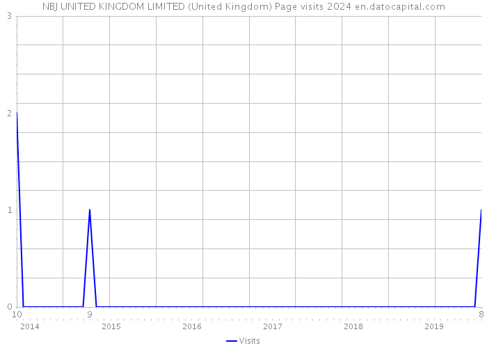 NBJ UNITED KINGDOM LIMITED (United Kingdom) Page visits 2024 