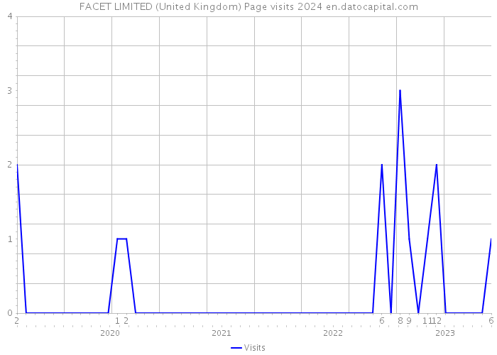 FACET LIMITED (United Kingdom) Page visits 2024 