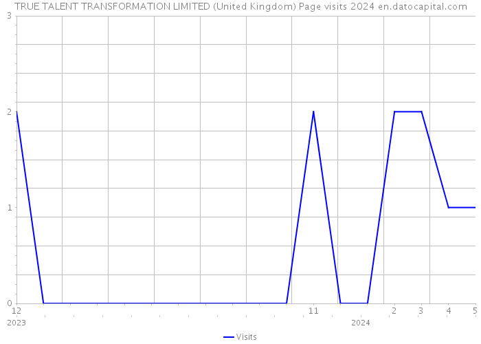 TRUE TALENT TRANSFORMATION LIMITED (United Kingdom) Page visits 2024 