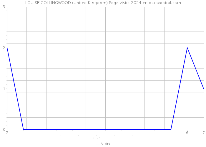 LOUISE COLLINGWOOD (United Kingdom) Page visits 2024 