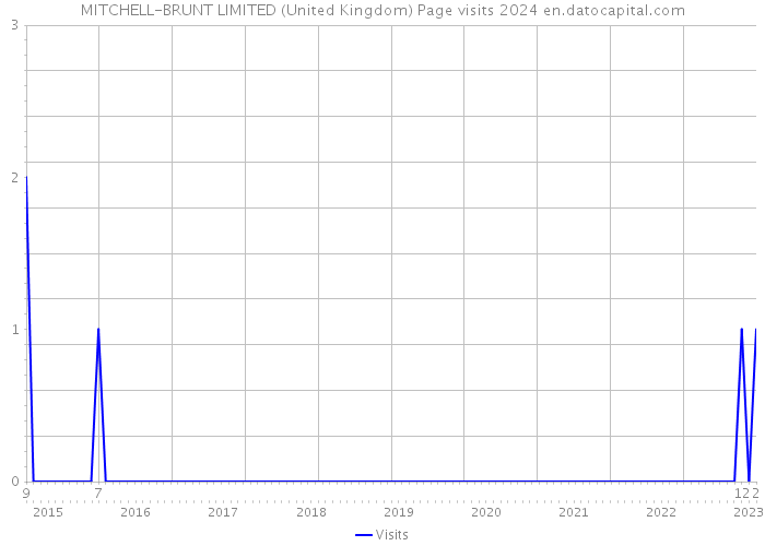 MITCHELL-BRUNT LIMITED (United Kingdom) Page visits 2024 