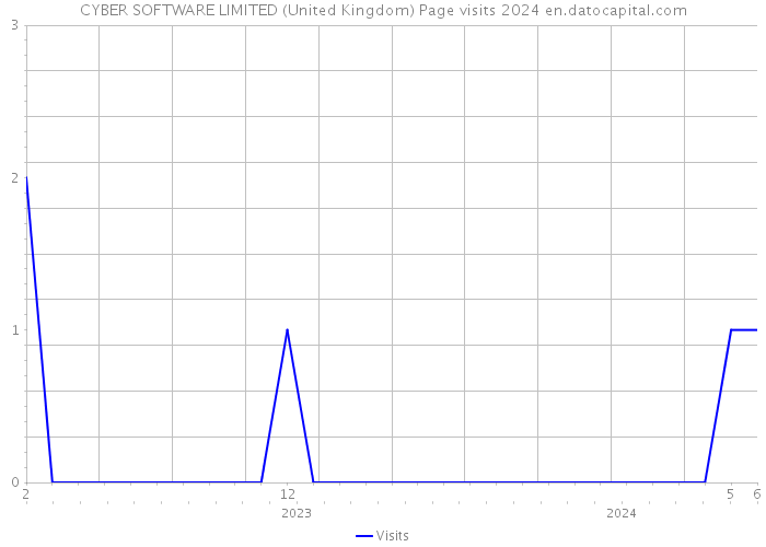CYBER SOFTWARE LIMITED (United Kingdom) Page visits 2024 