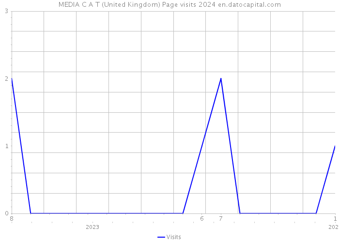 MEDIA C A T (United Kingdom) Page visits 2024 